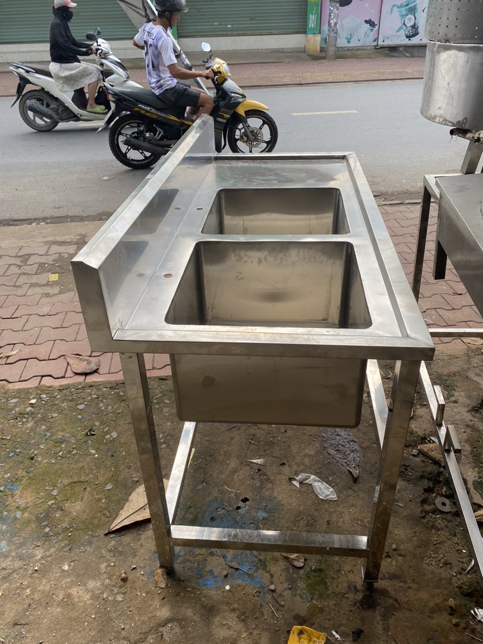 bồn rửa 2 hộc inox