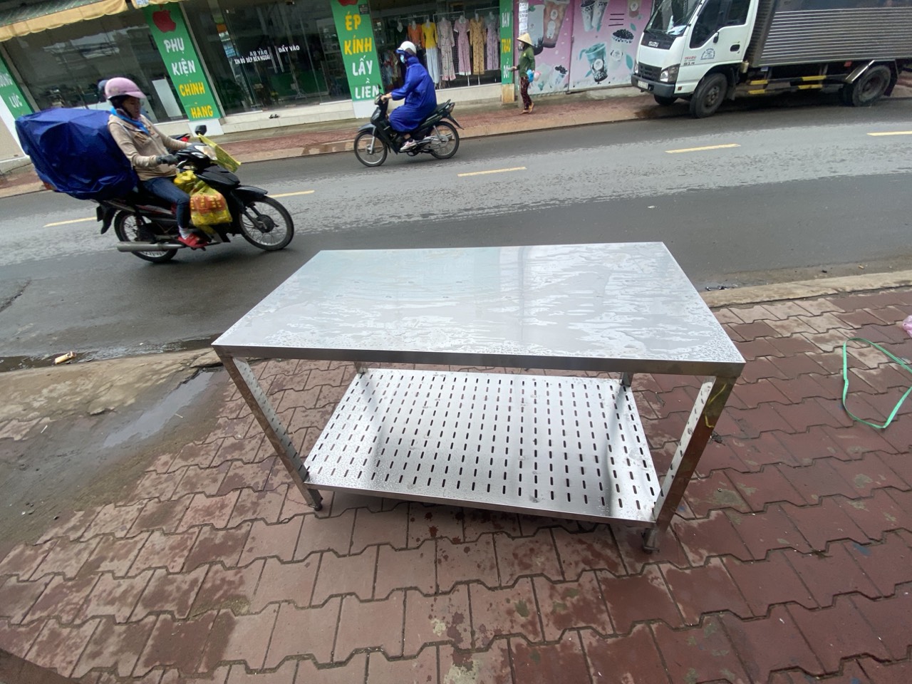 kệ 2 tầng inox giá rẻ