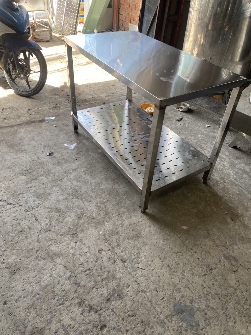 kệ 2 tầng inox