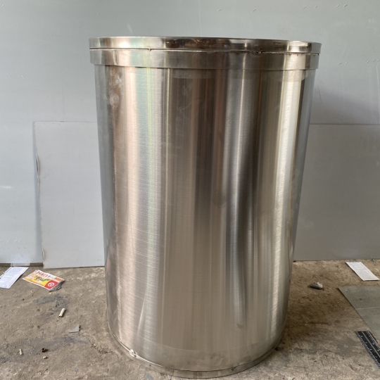 Thùng rác inox cao cấp D500*C700 (inox 304)