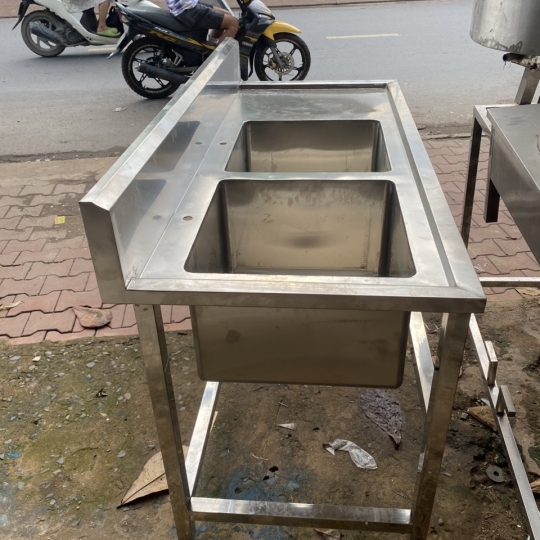 Bồn rửa 2 hộc inox giá rẻ