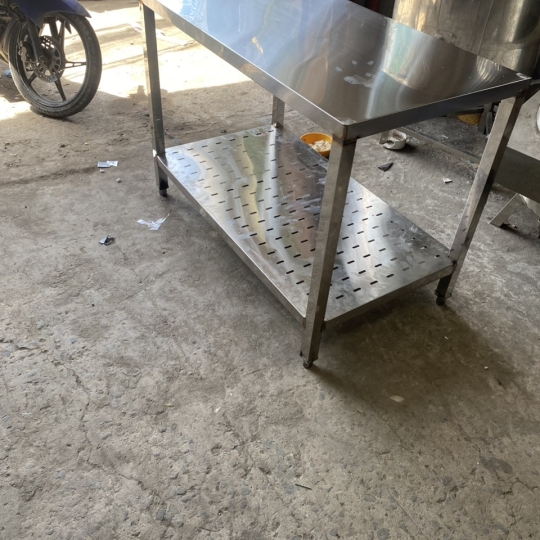 Kệ 2 tầng inox 