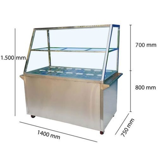 Tủ hâm thức ăn 10 khay topping giá rẻ
