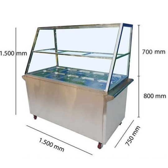 Tủ hâm thức ăn 10 khay topping giá rẻ