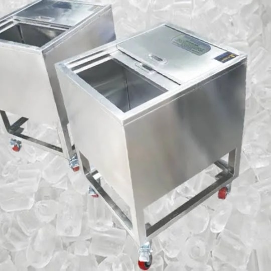 Thùng Đá Inox Có Bánh Xe 